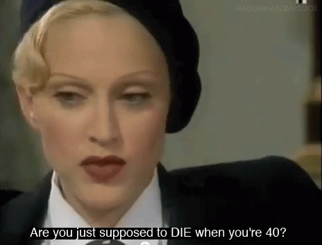 Madonna Thoughts GIF - Madonna Thoughts Forty GIFs