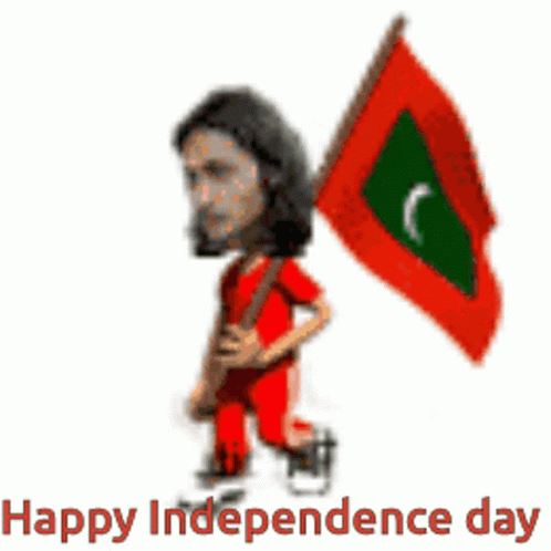 Maldives Happy Independence Day GIF - Maldives Happy Independence Day Walking GIFs