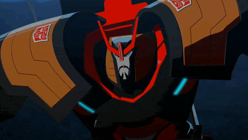 a cartoon drawing of a robot with a sticker on it that says ' defense ' on it