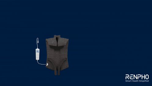 a picture of a heating pad with renpho smart health simplified on the bottom