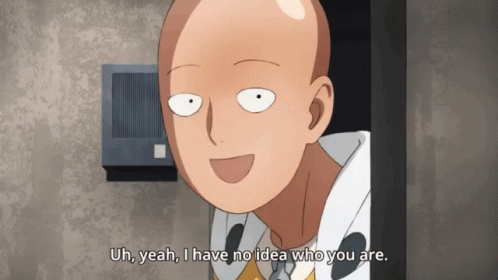 Saitama One Punch Man GIF - Saitama One Punch Man Who Are You GIFs