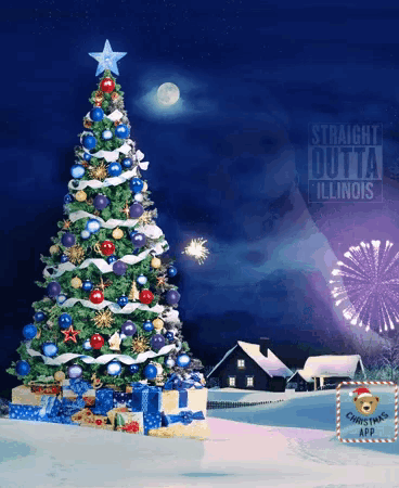 a christmas tree with a star on top of it