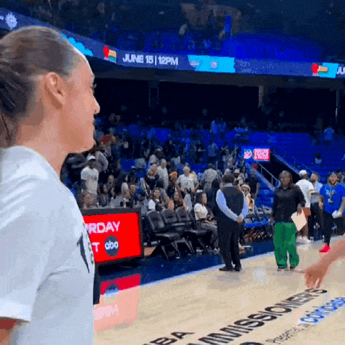 a basketball game is being played on june 15