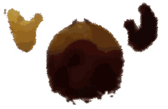 a white background with a few spots of different colors