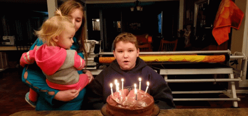 Birthday Cake Blow Candles GIF - Birthday Cake Blow Candles Birthday Boy GIFs