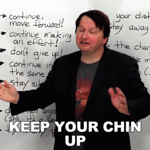 Keep Your Chin Up Alex GIF - Keep Your Chin Up Alex Engvid GIFs