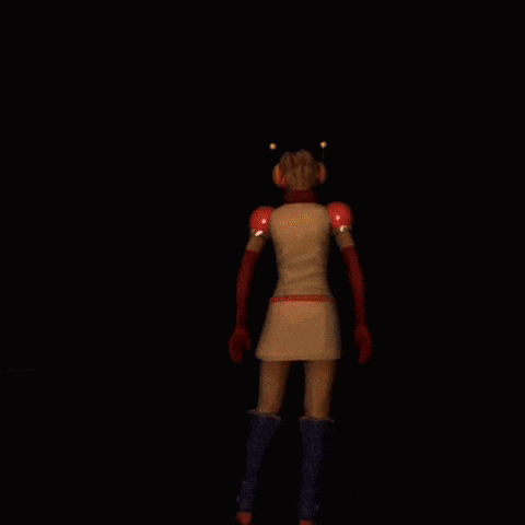 a close up of a person wearing headphones with a light coming out of them