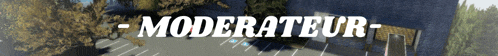 a blurred image of a parking lot that says moderateur