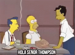 Señor Thompson Homero GIF - Señor Thompson Homero The Simpsons GIFs