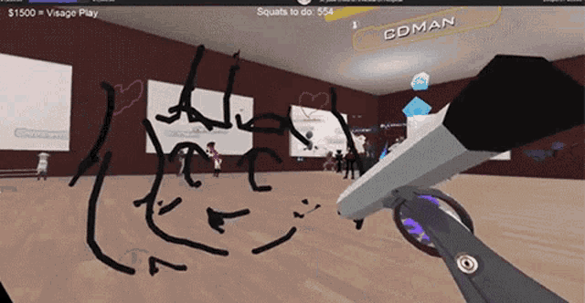 a video game called coman is being played on a computer