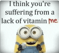 a picture of a minion with a caption that says `` i think you 're suffering