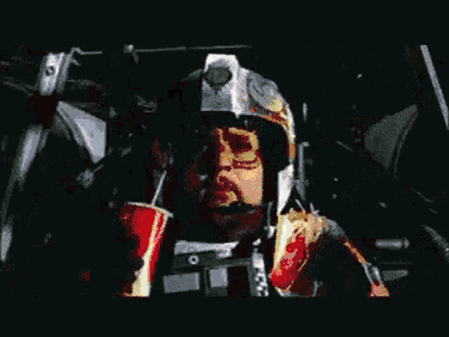 a pixelated image of a man holding a gun