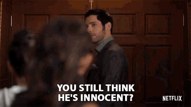 a netflix advertisement shows a man talking to a group of people