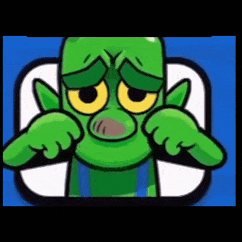 a cartoon of a green monster with yellow eyes