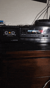 a cassette tape player with the number 0787 on the display