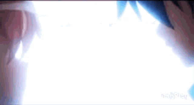 a couple of anime characters are standing next to each other and looking into each other 's eyes .