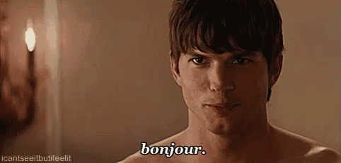 Bonjour. GIF - Bonjour Ashton Kutcher GIFs