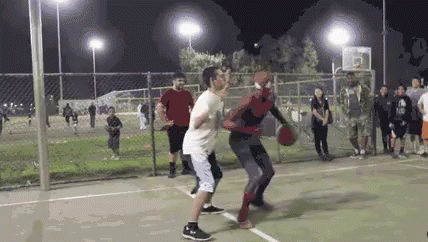 Spiderman The Baller GIF - Spiderman Basketball GIFs