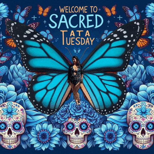 a poster that says " welcome to sacred at a tuesday " on it