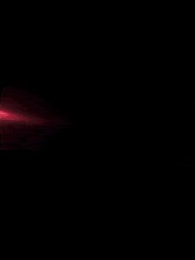 a man in sunglasses stands in a circle surrounded by red and blue light rays