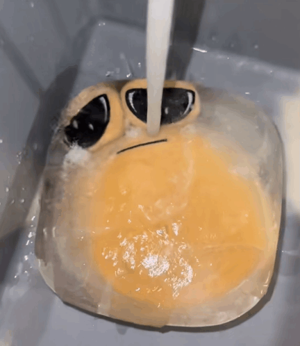 Pou Sad GIF - Pou Sad Water GIFs