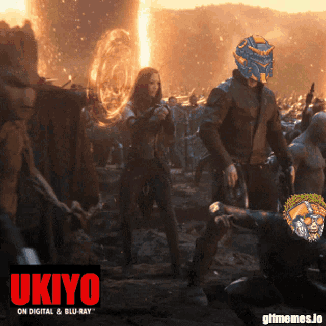 a poster for a movie called ukiyo on digital & blu-ray