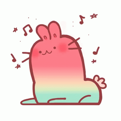 Bunny Rainbow Dance GIF - Bunny Rainbow Dance Dancing GIFs