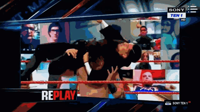 a replay of a sony ten 1 wrestling show