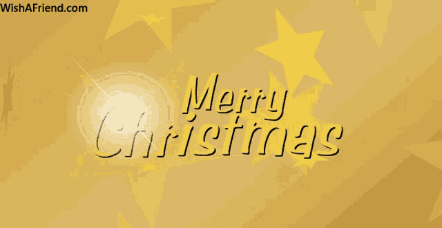a yellow background with the words merry christmas written on it