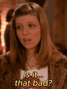 a woman wearing a leopard print jacket and a white shirt says is it that bad