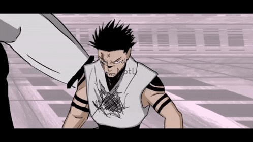 a drawing of a man with a tattoo on his arm that says btl