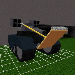 a 3d model of a motorcycle with a notepad and a pencil on it