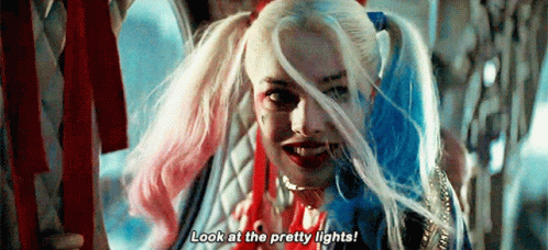 Suicide Squad Harley Quinn GIF - Suicide Squad Harley Quinn Look At The Pretty Lights GIFs