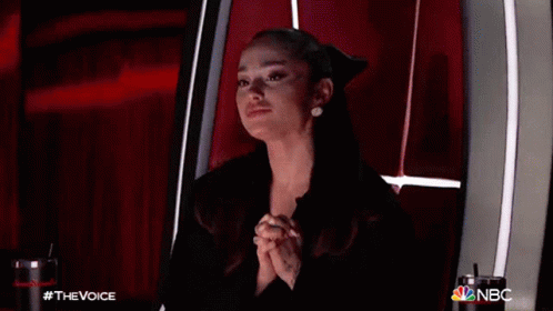 Anxious Ariana Grande GIF - Anxious Ariana Grande The Voice GIFs