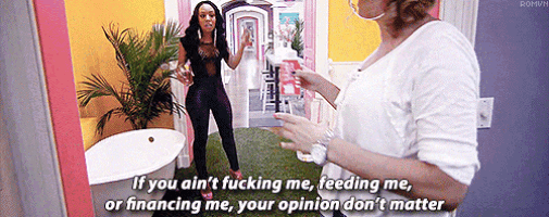 two women standing next to each other with one saying if you ain 't fucking me