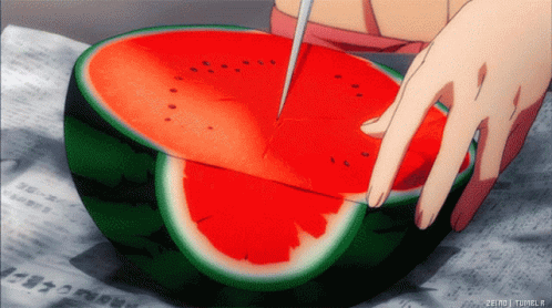 Anime Food GIF - Anime Food Watermelon GIFs