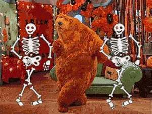 Bear In The Big Blue House Skeleton GIF - Bear In The Big Blue House Skeleton Skeleton Dance GIFs