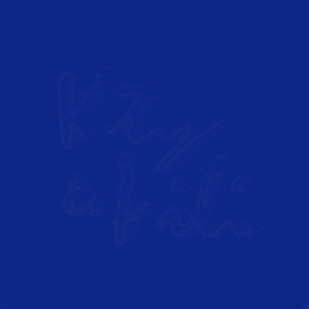 a blue background with the words " katy & pili " written on it