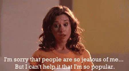 a woman says i 'm sorry that people are so jealous of me but