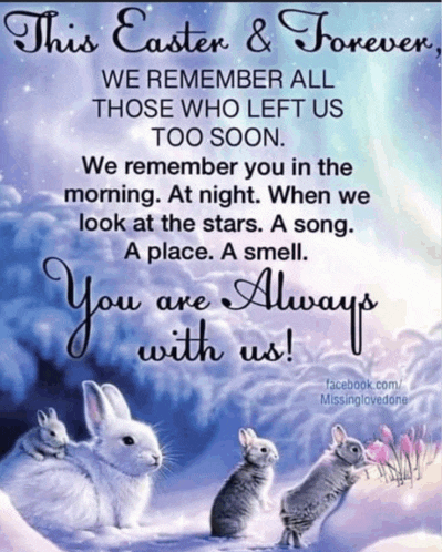 a poster that says " this easter & forever " on it