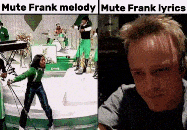 a picture of mute frank melody and a picture of frank lyrics