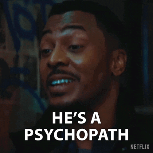 a man is saying he 's a psychopath in a netflix ad