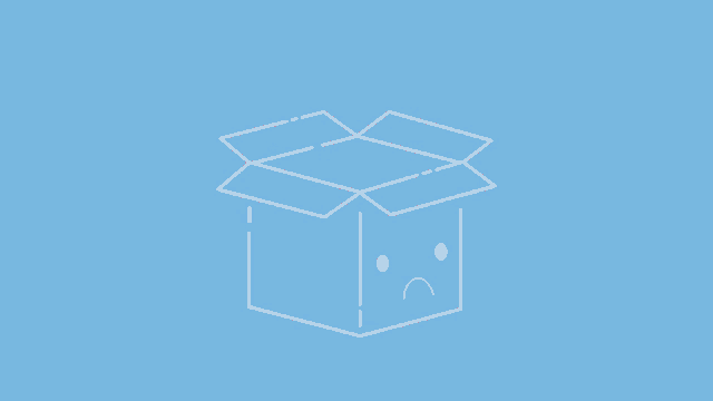 a cartoon character with three eyes is sitting in a cardboard box