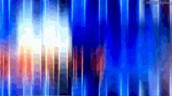a computer generated image of a blue background with a few lines of light coming out of it