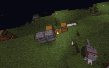 a screenshot of a video game with a cross in the corner