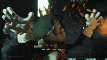 a cartoon character with a crown on his head says carl sith we didn 't mean any h