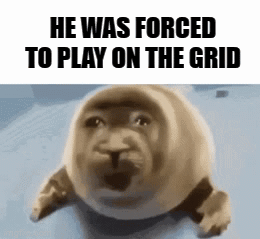 He Was Forced To Play On The Grid Crying Seal GIF - He Was Forced To Play On The Grid Crying Seal GIFs