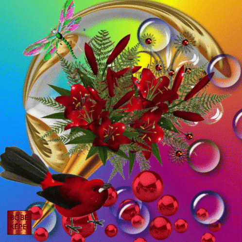 Neked Hoztam Bird GIF - Neked Hoztam Bird Flower GIFs