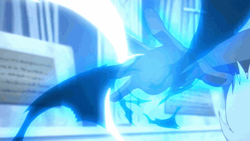 a cartoon drawing of a person being attacked by a dragon