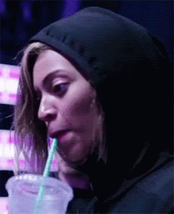 Beyonce Sips GIF - Beyonce Sips Drinking GIFs